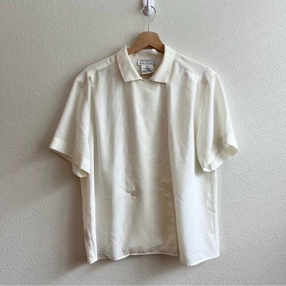 Rena Rowan For Saville Short Sleeve Silky Blouse.--DA8 - Picture 3 of 11